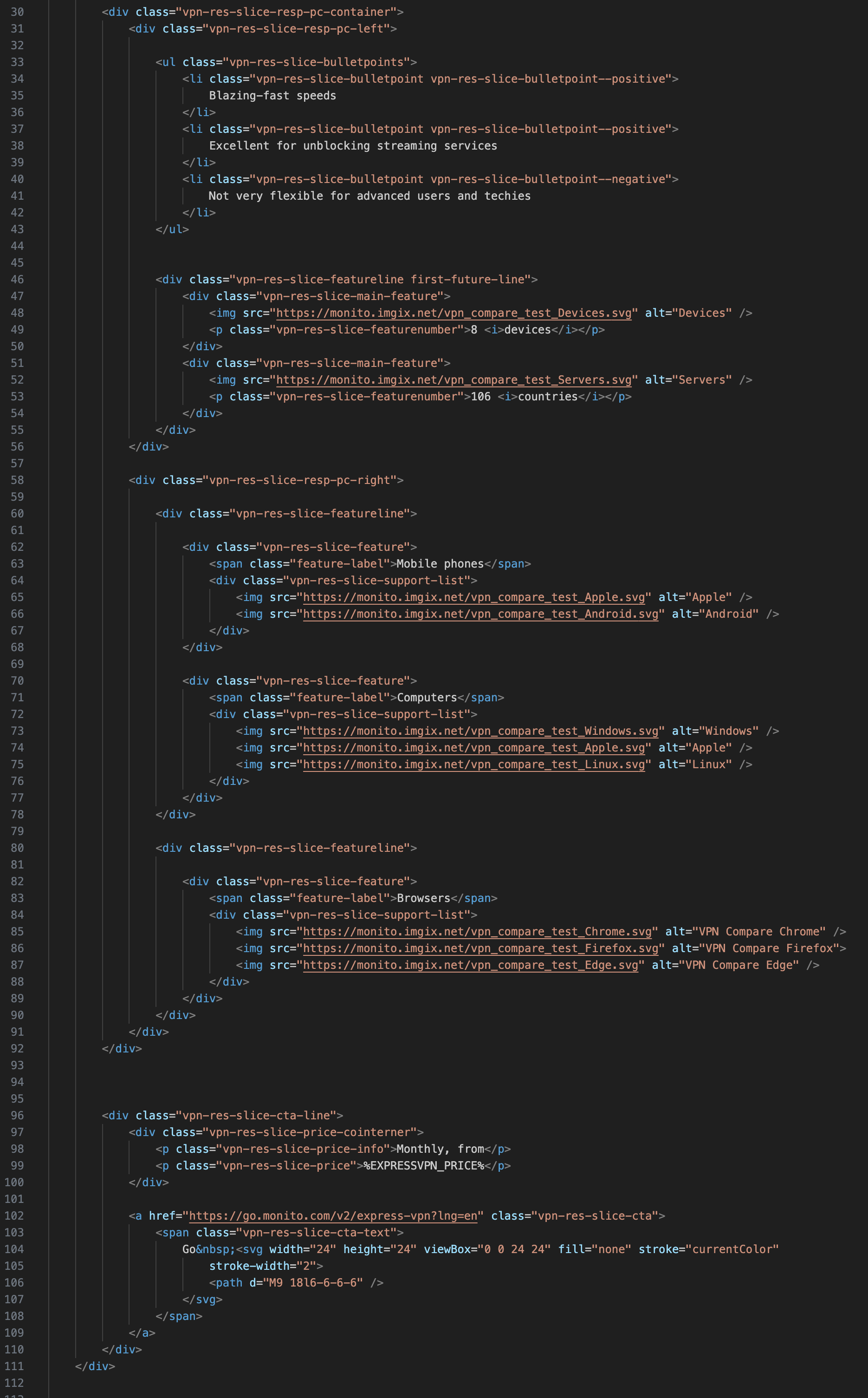 work example
